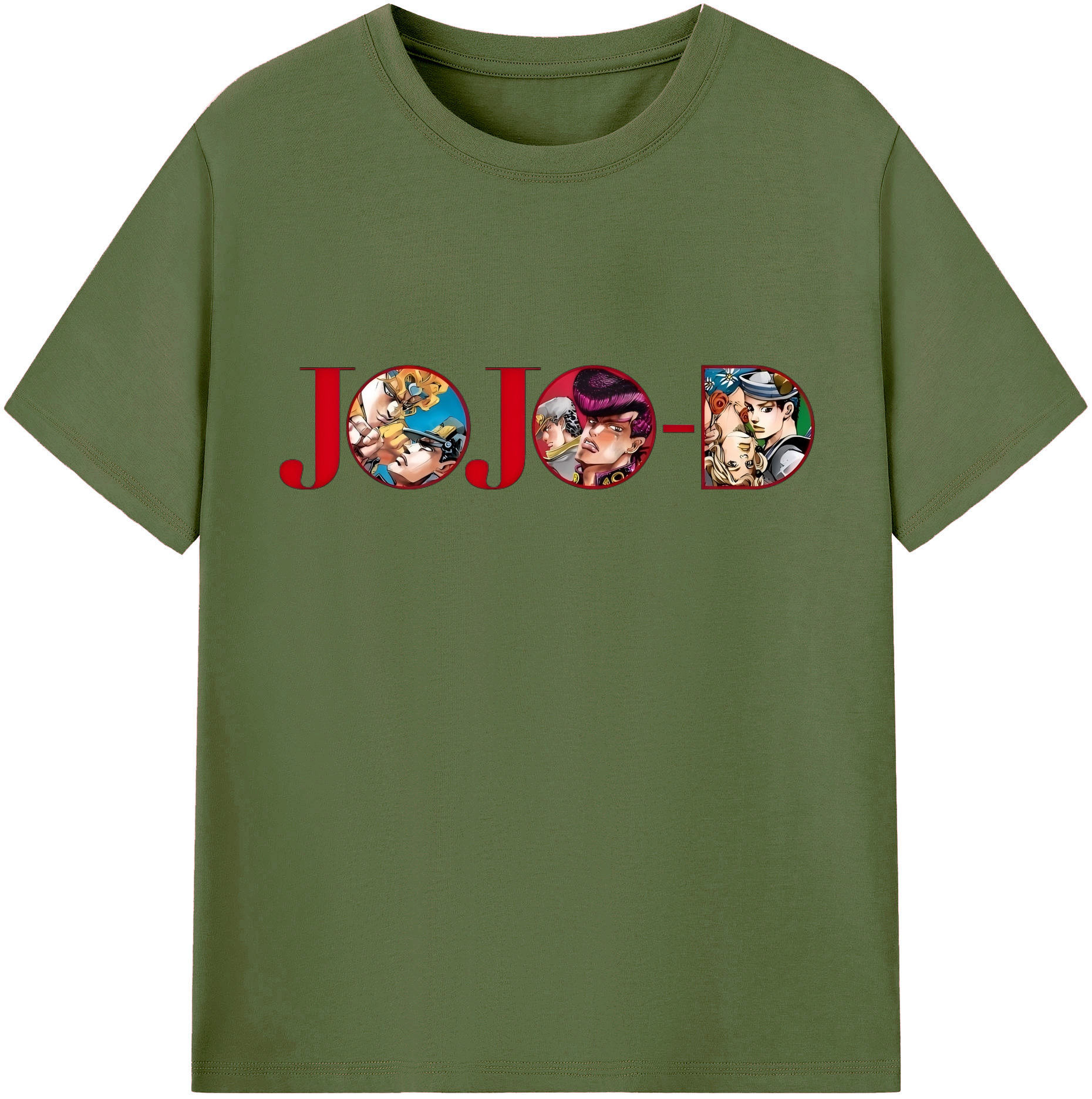 （画像用） ジョジョの奇妙な冒険 JoJo's Bizarre Adventure 綿100％半袖Tシャツ（フロントプリント）